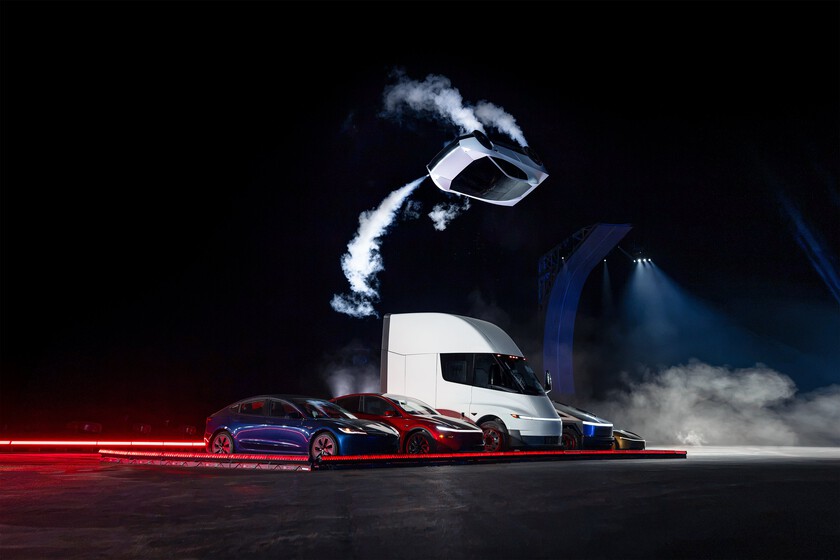 Tesla presenta nuevo Roadster con propulsores que lo hacen volar